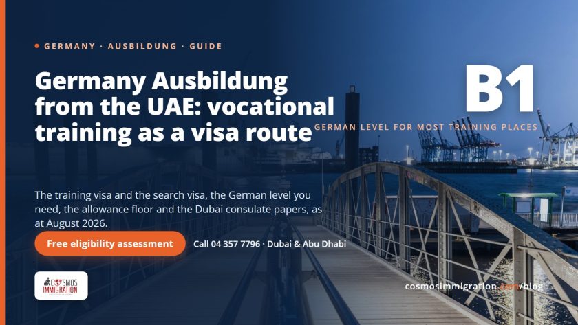 Germany Ausbildung from the UAE: vocational training as a visa route