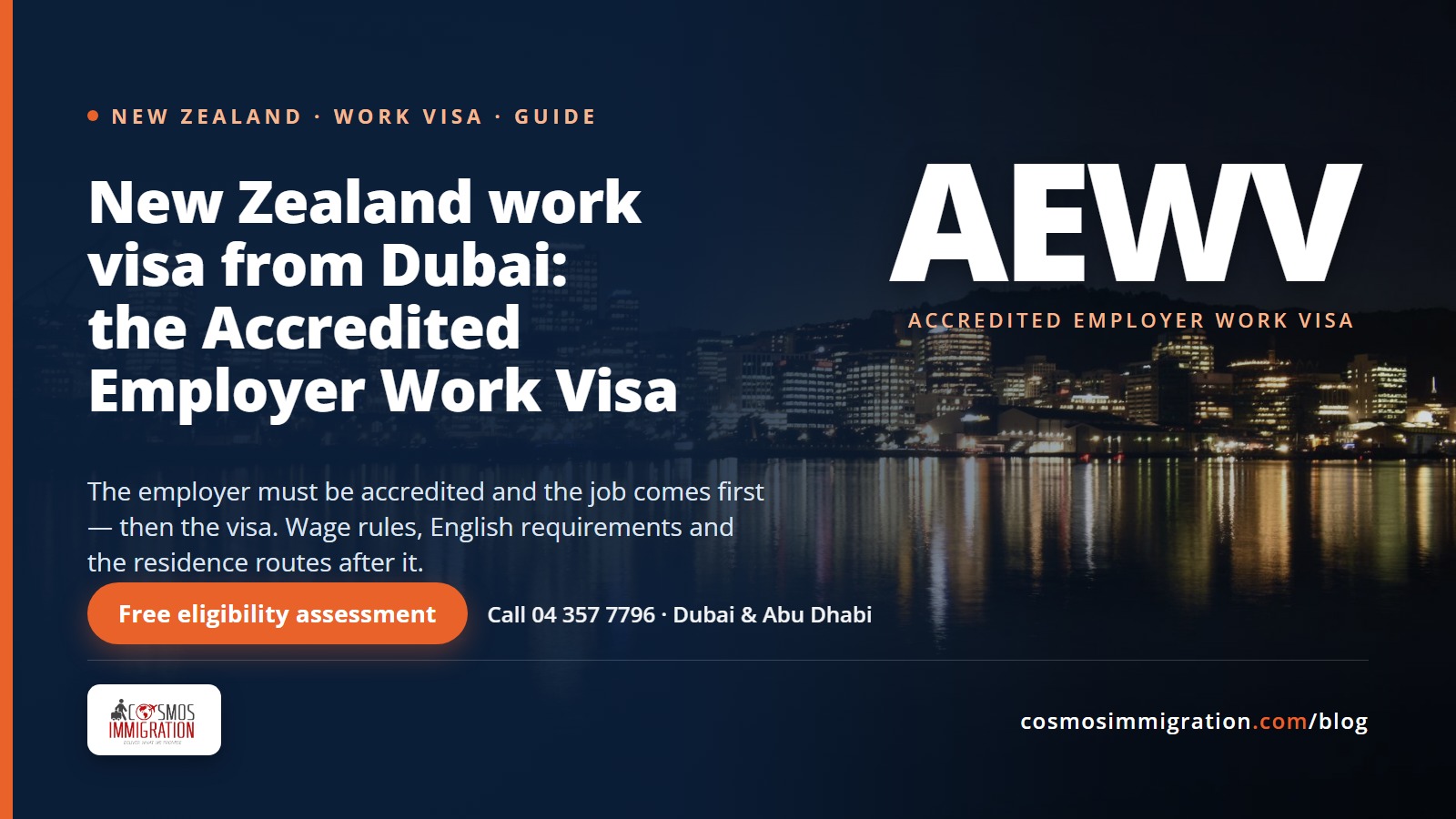 New Zealand work visa from Dubai: the Accredited Employer Work Visa