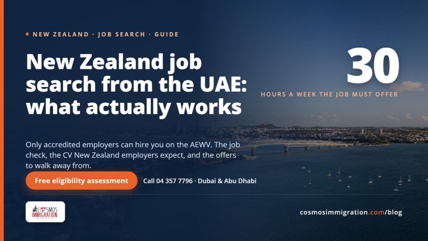 New Zealand job search from the UAE: what actually works