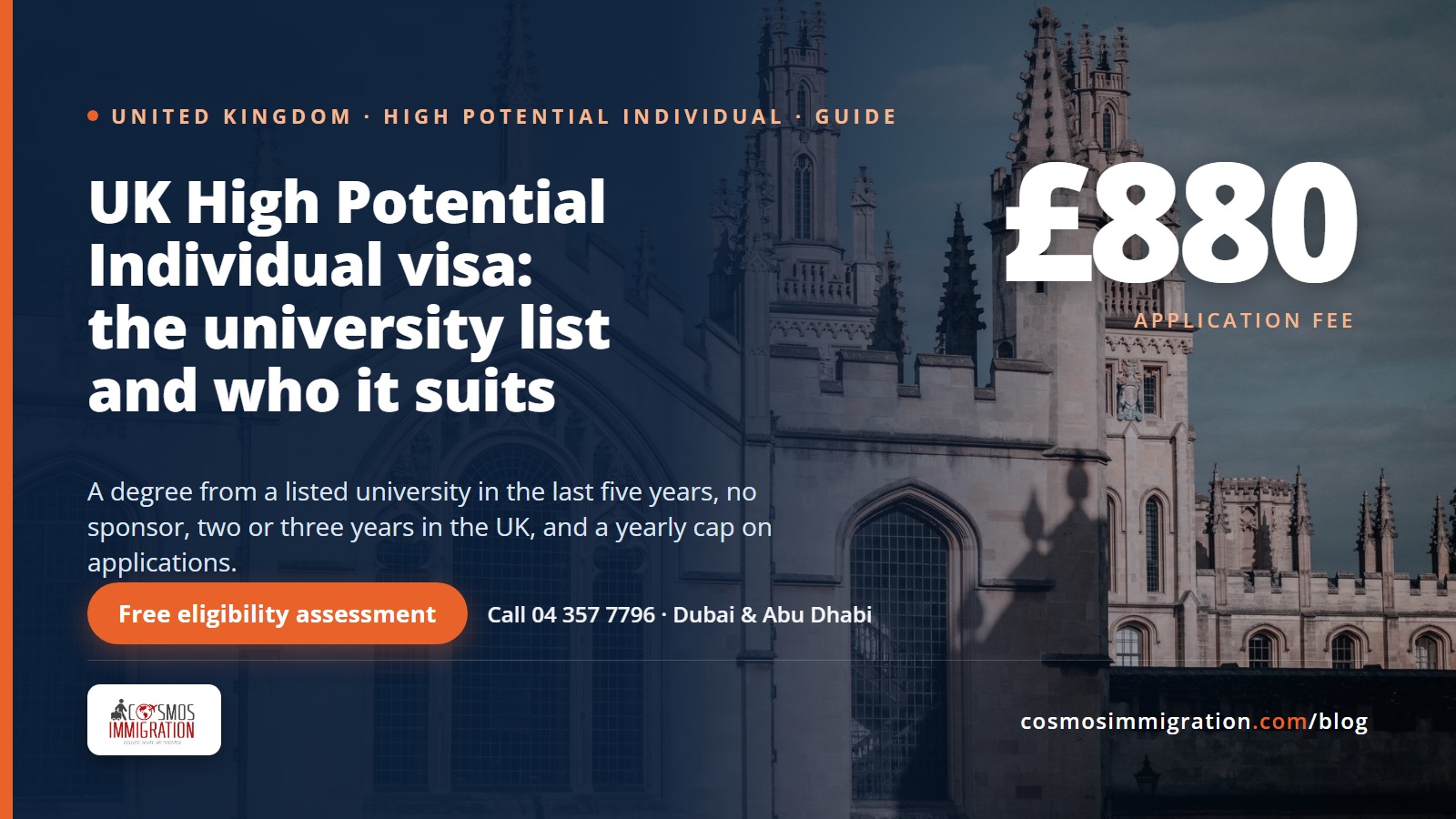 UK High Potential Individual visa: the university list and who it suits