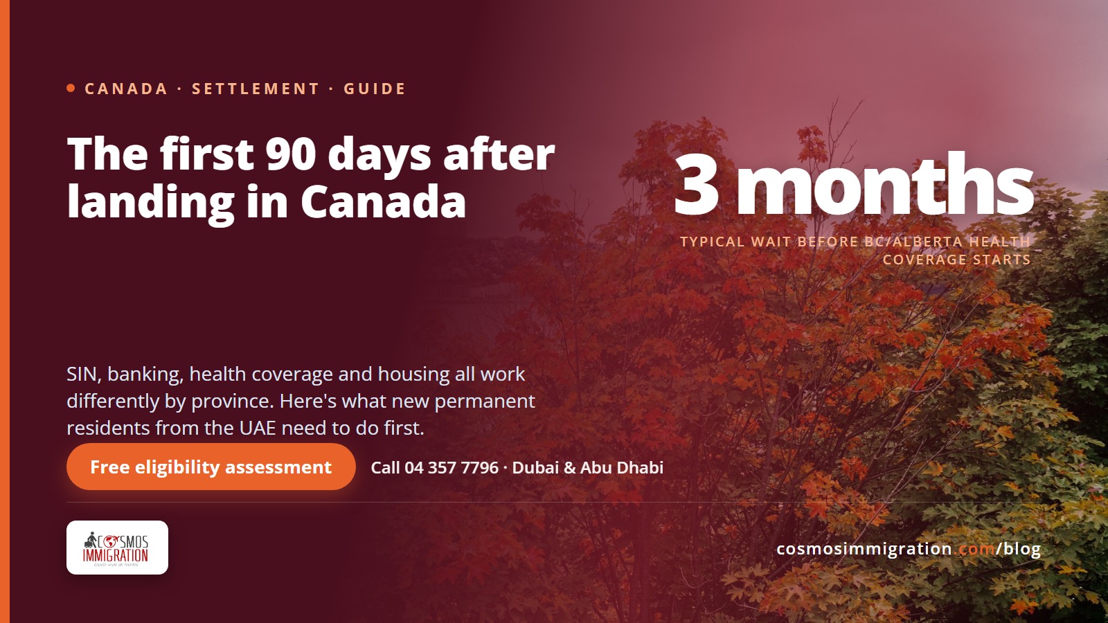 Your First 90 Days in Canada: SIN, Health Cover, Banking and Housing