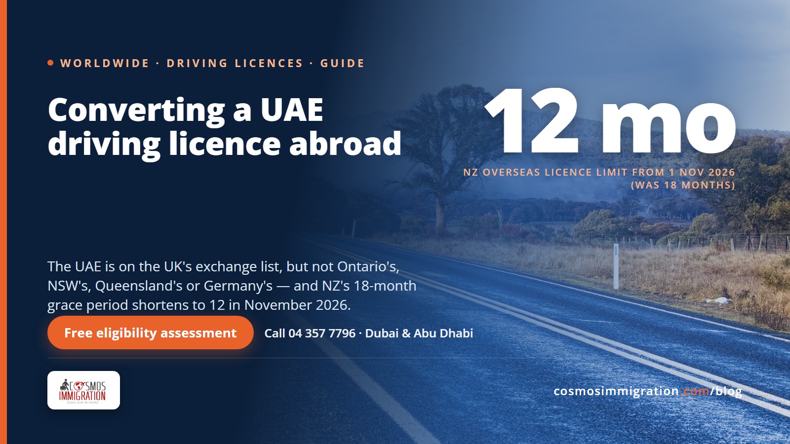 Converting Your UAE Driving Licence Abroad: What Each Country Says