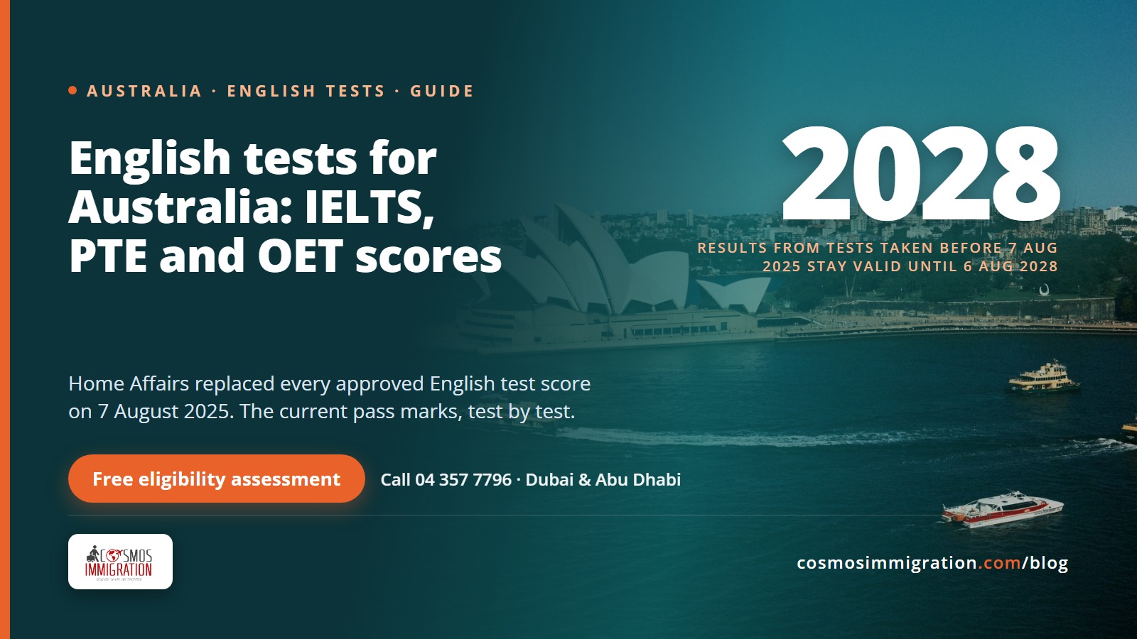 English Tests for Australia: IELTS vs PTE vs OET Scores