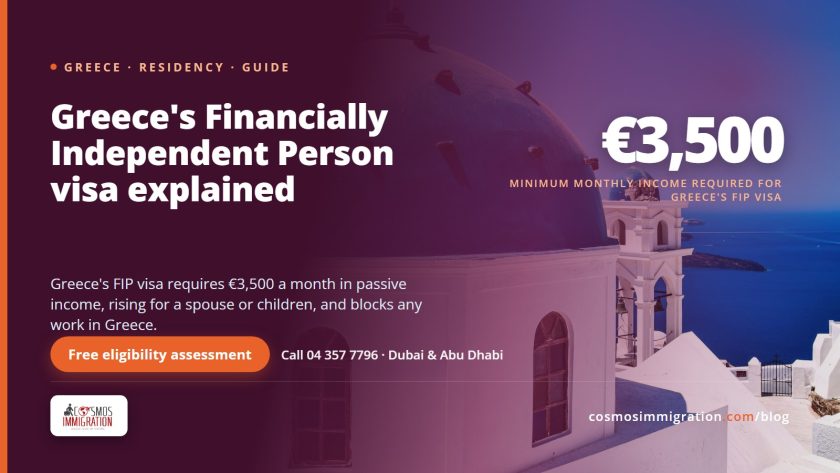 Greece Financially Independent Person Visa: A UAE Resident’s Guide
