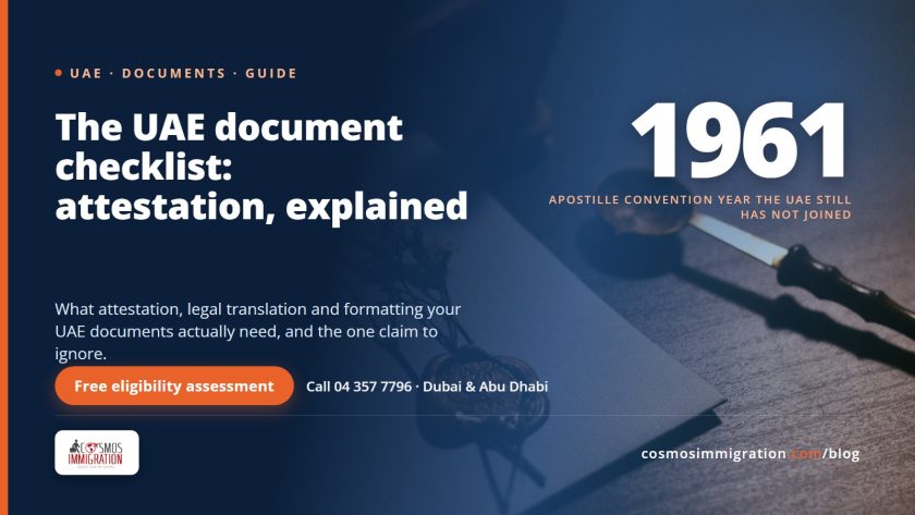 Immigration Document Checklist From the UAE: Attestation and Formats