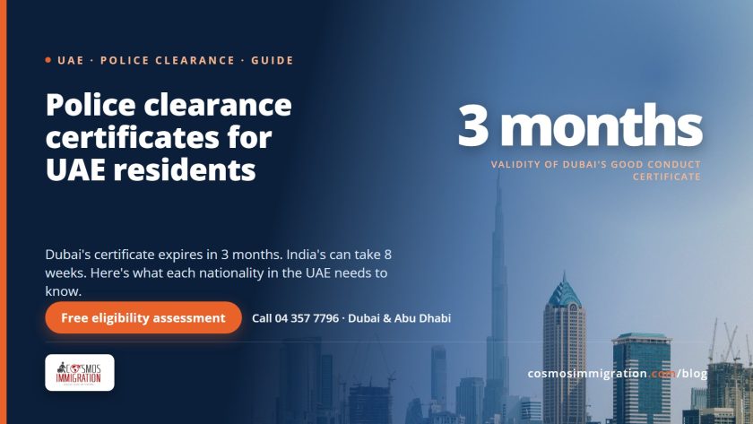 Police Clearance Certificates: UAE, India, Pakistan, Philippines