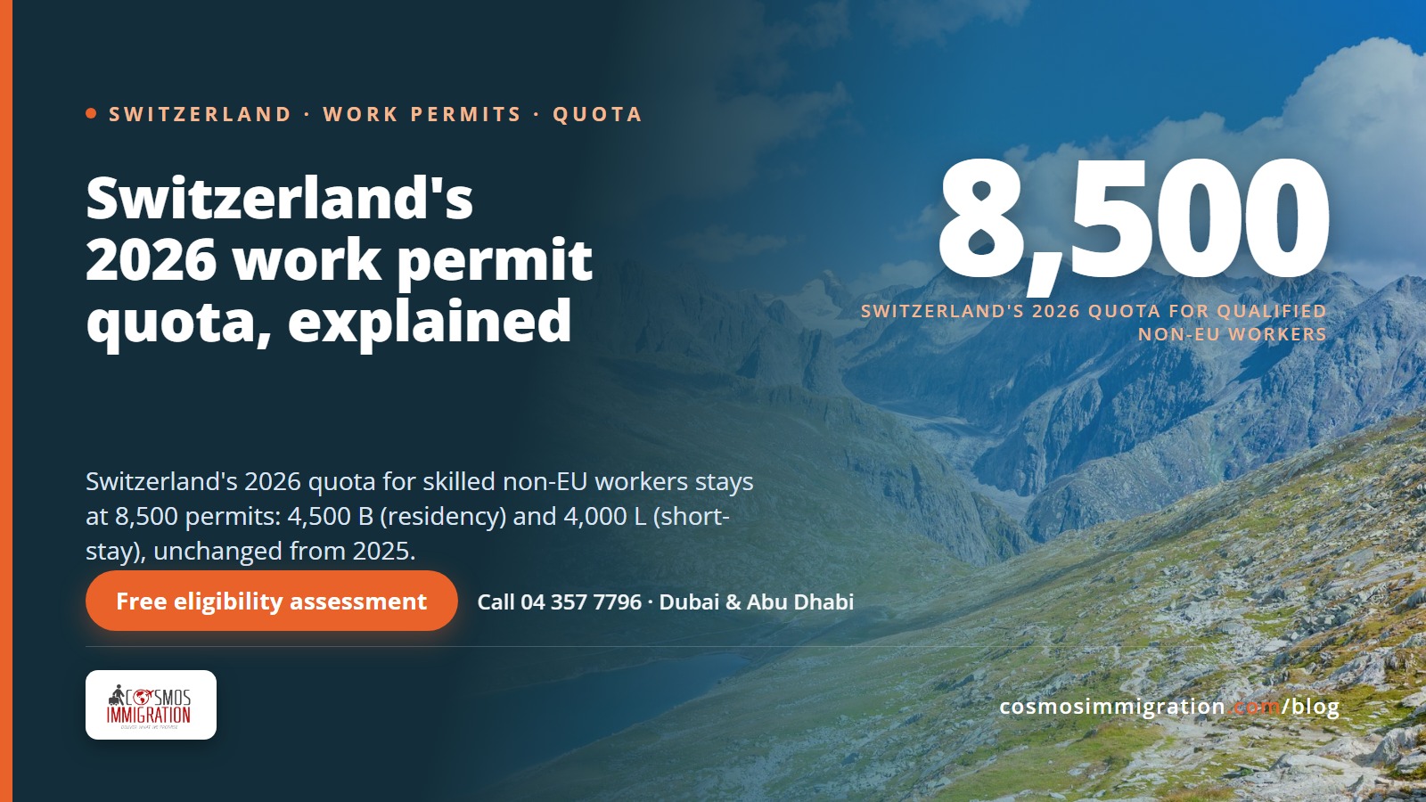 Switzerland Work Permits from the UAE: B and L Permits and the Quota