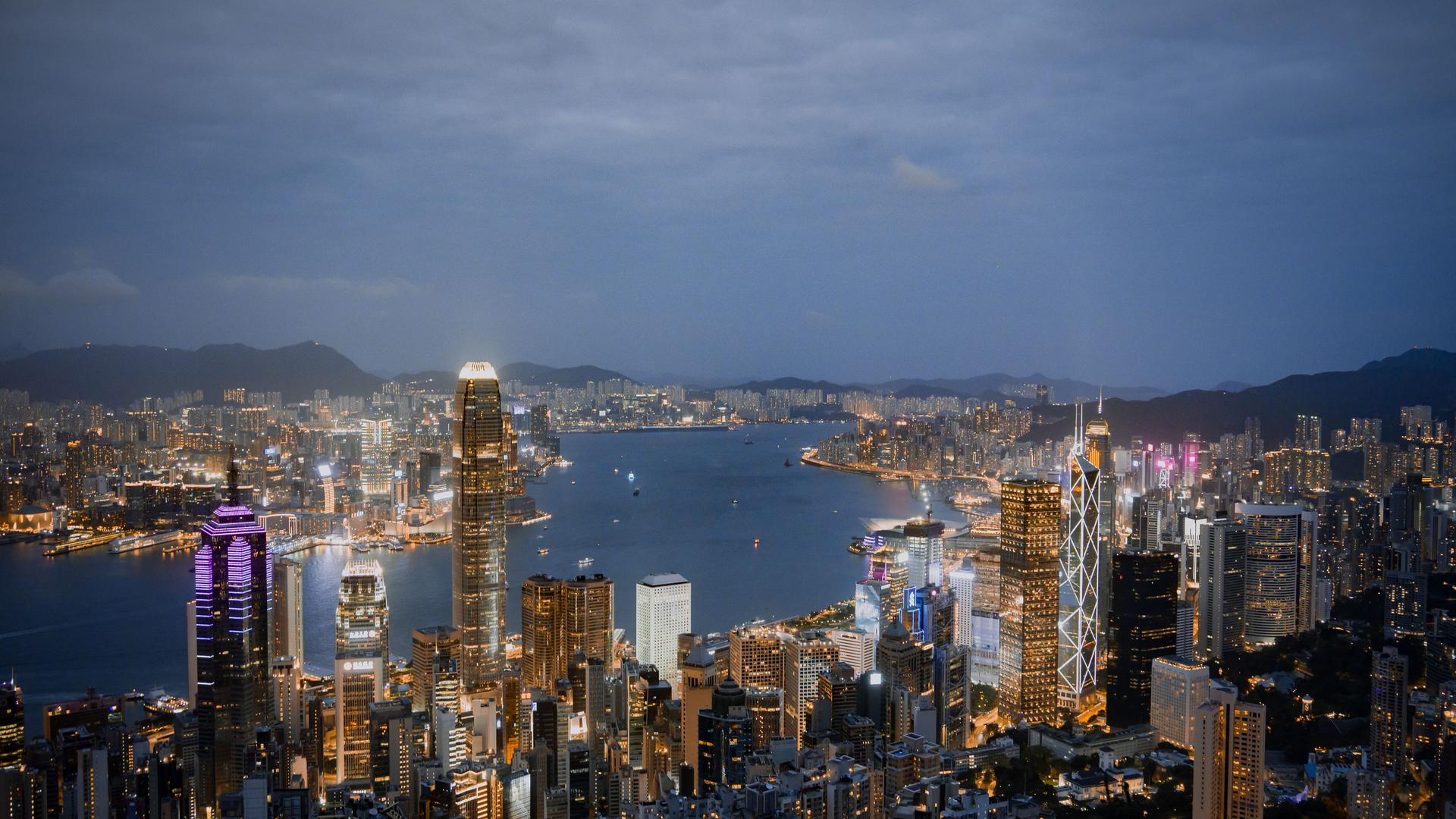 Hong Kong skyline at dusk — Top Talent Pass Scheme guidance from UAE, GCC and India