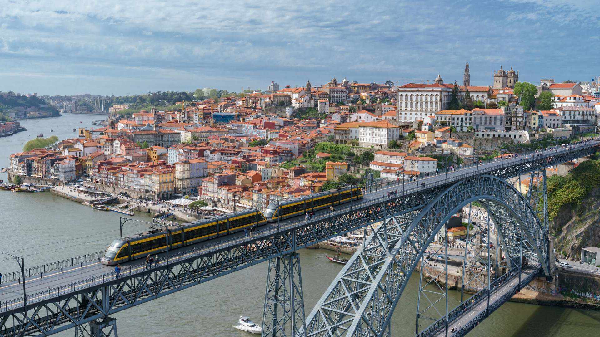 Lisbon waterfront and historic tram, Portugal D7 residence route